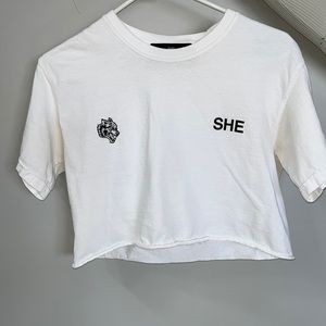 Darc Sport White Crop Top